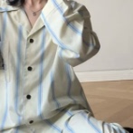 老客入 套装 ZHENG 5天发 天丝棉刺绣黑豹长袖 500 PJ095