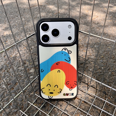趣壳全新神甲壳！适用苹果17/16promax磁吸手机壳15PLUS亲肤iphone14pro鎏金效果13保护套卡通插画三只小狗12