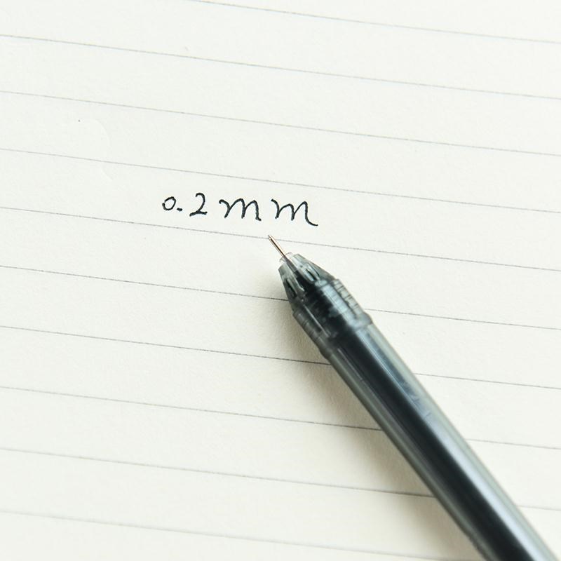 0.2特细针管中性笔会计财务专用记账笔0.2MM极细办公用品水笔