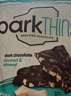 迪拜代购 加拿大BarkThins 椰子片杏仁黑巧克力椒盐脆饼薄脆片