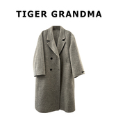 850g全羊毛手工缝制双面呢长款 大奇TG 隐奢之境 大衣外套