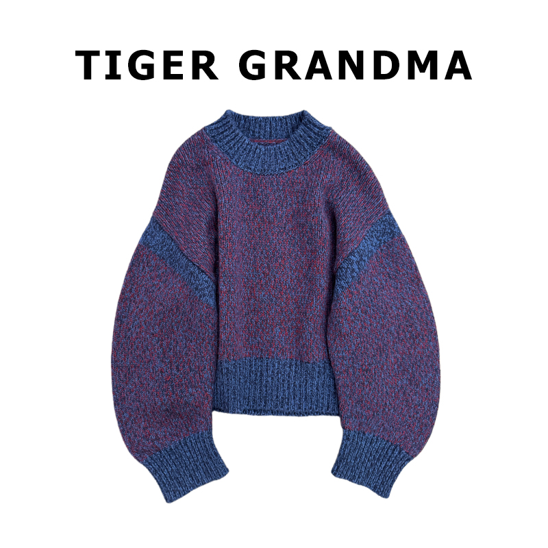 【一件有态度的毛衣】暖得实实在在-美得漫不经心-弯刀袖澳毛花纱