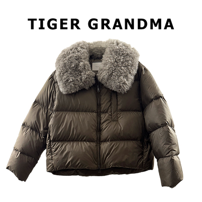 大奇TG 暖的很有质感-羊羔毛大毛领（可拆卸）新国标白鸭绒羽绒服