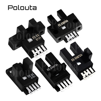 U槽型光电开关EE-SX670WR/671/674A-WR带线EE-SX673/SX672A传感器