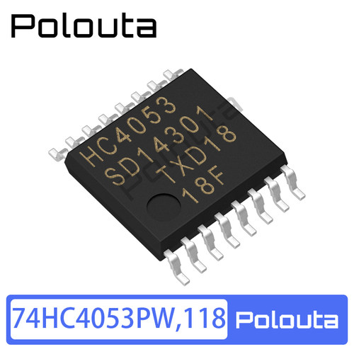 74HC4053PW,118 TSSOP-16 三路2通道模拟多路复用器芯片 Polouta