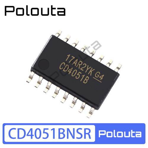 贴片 CD4051BNSR SOIC-16 单通道模拟多路复用器芯片 Polouta
