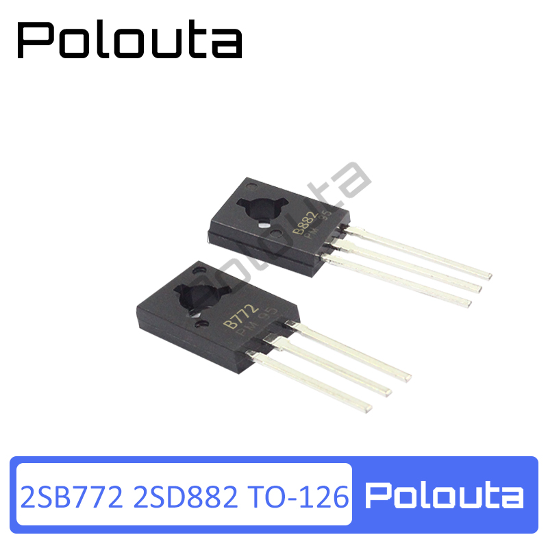 2sd882 2sb772 d882 b772 直插 to126 三极管功率对管 polouta