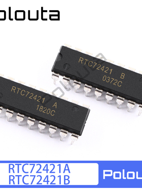 Polouta RTC72421A RTC72421B DIP-18 4位实时时钟模块 IC芯片