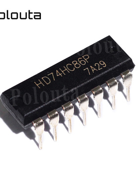 HD74HC86P 74HC86 DIP-14 四路二输入异或门IC芯片 POLOUTA