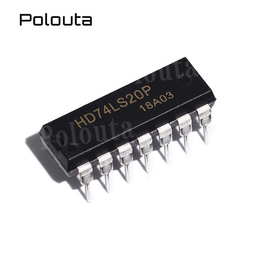 HD74LS20P 74LS20 双4输入与门芯片 直插DIP14 POLOUTA