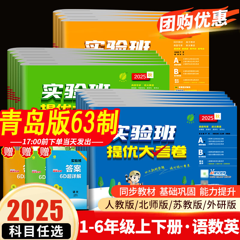 数学青岛版实验班提优大考卷小学