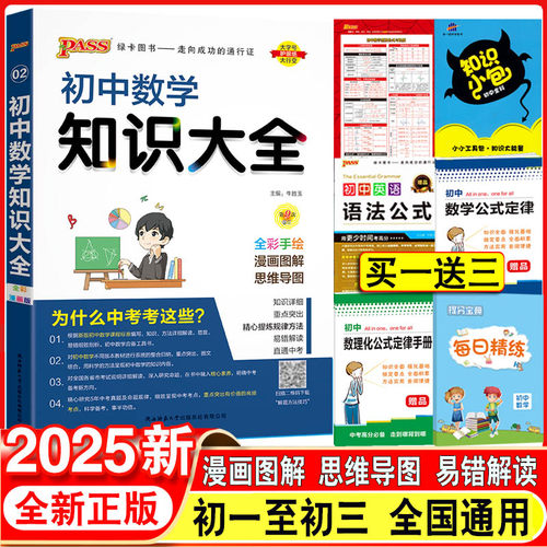 2025版初中数学知识大全公式定律