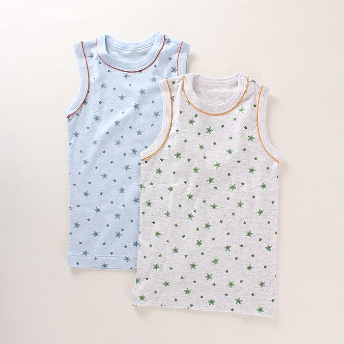 2021夏季童装男童圆领打底纯棉背心无袖T恤加长护肚款