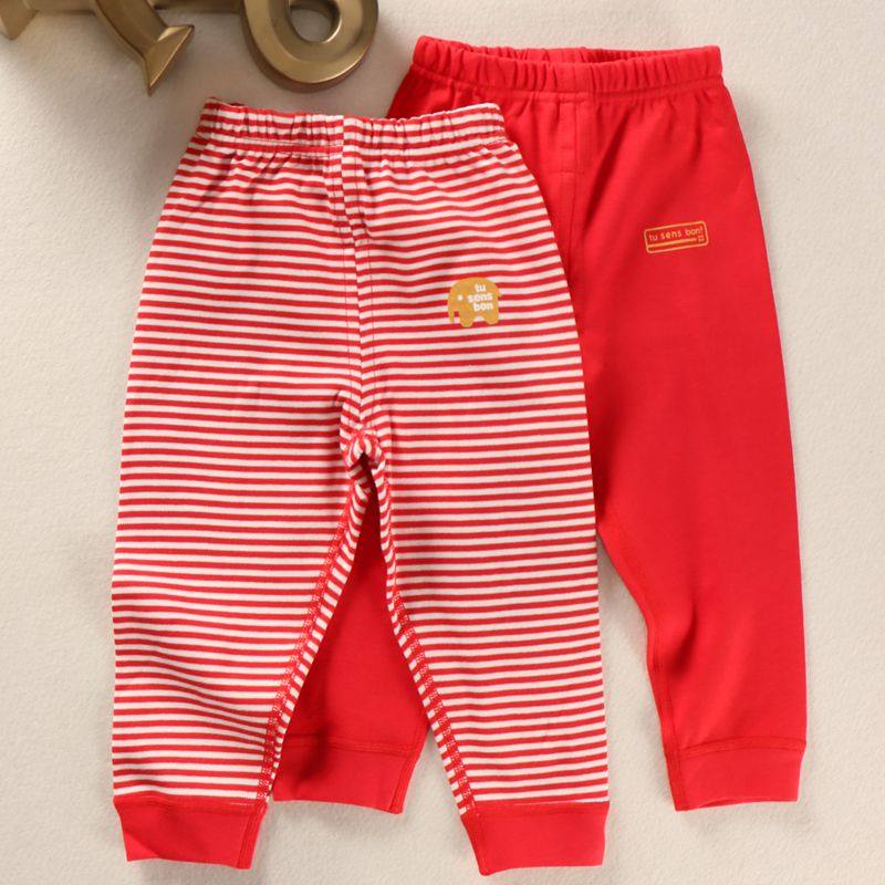 过大年小宝宝中大儿童纯棉红秋裤中国正红贺岁款男女童打底裤衬裤,童装/婴儿装/亲子装,保暖裤,淘宝优惠券,粉丝福利购,淘宝优惠卷