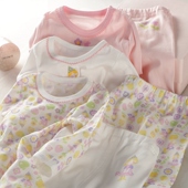 三件 包邮 春秋弹力小女孩儿童装 39.9元 宝宝内衣全棉睡衣打底裤 家服