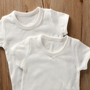 女童宝宝婴儿纯棉半袖 上衣儿童装 t恤男童夏季 纯白色短袖 睡衣女孩