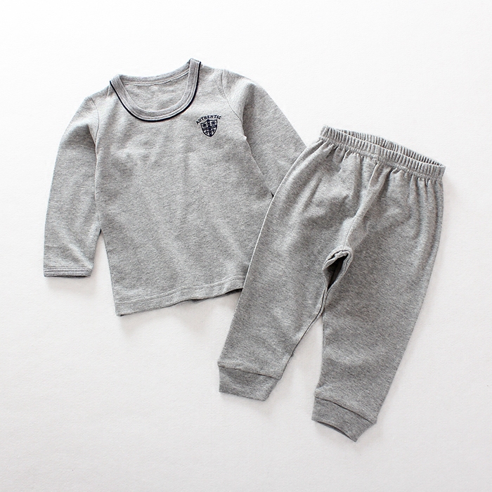 纯棉薄款长袖儿童内衣