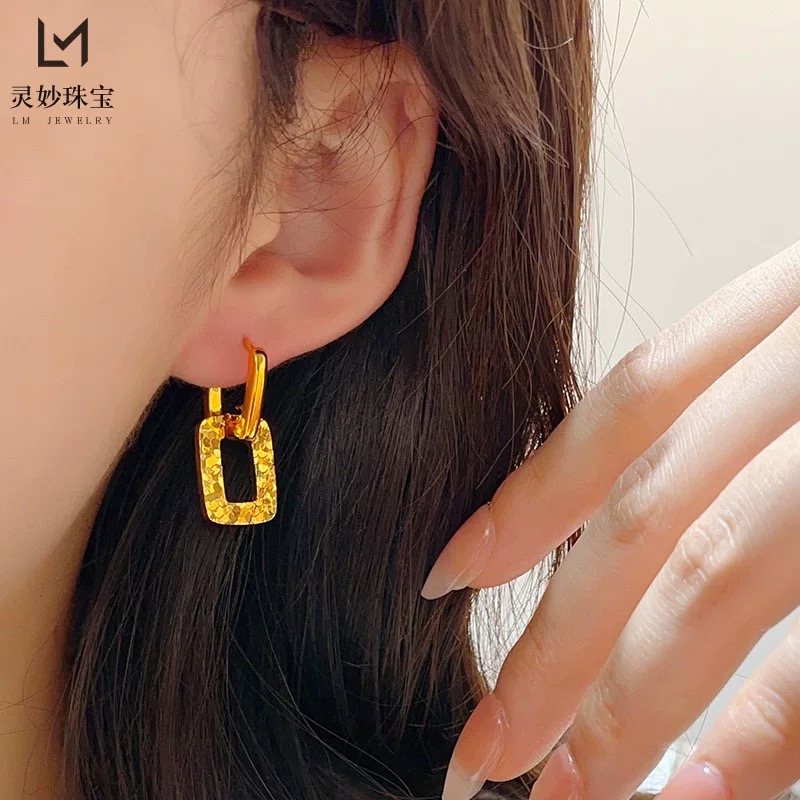 金包银满天星耳扣女款轻奢小众耳饰耳环耳扣耳圈送女友