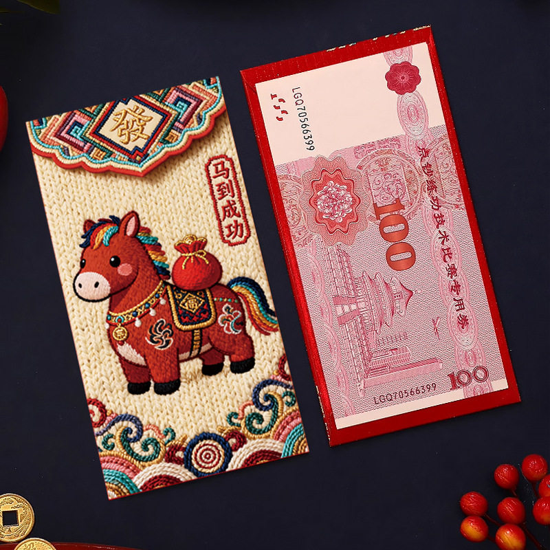 2026马年5D刺绣风格可爱