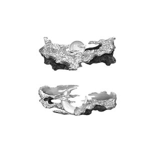 原创设计新款爆款新中式日月情侣戒指女高级感开口指环送礼物指环