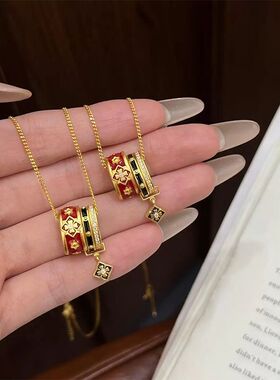 古典气质万相花锁骨链女2026新款爆款轻奢精致高级感小众项链女