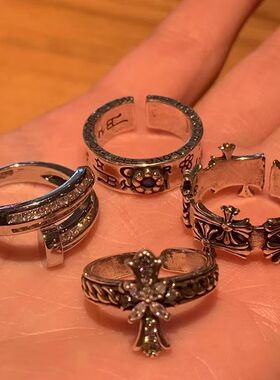 高级感十字架开口戒指女个性ins小众设计高级感时尚百搭食指戒指