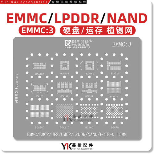 阿毛易修字库植锡网钢网