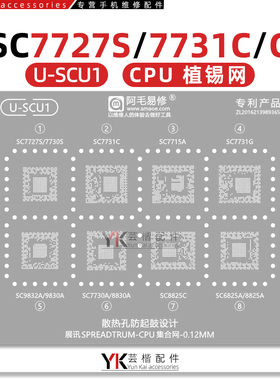 SC7721S/7730S/A/7731C/G/7715A/9832A/9830A/8830A/8825C植锡网