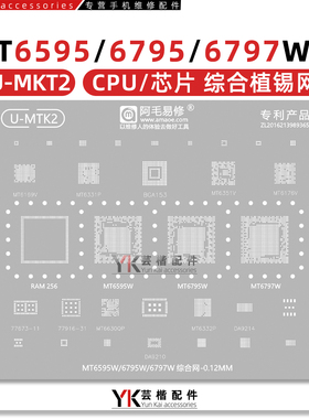 MT6595W/6795/6797W/MT6630QP/6331P/DA9214/9210电源IC植锡网CPU