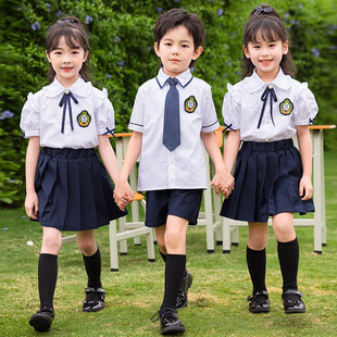 校服六一儿童节演出服装 短袖 毕业照 小学生班服夏季 幼儿园园服夏装