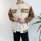 714A-W805P75控115/2025秋季韩版潮男青少年学生麂皮绒棒球服潮流，女装职业装，星座714A（原电商C314）