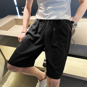 714A/K503P45控65/2025夏季凉爽垂感宽松休闲西裤潮流五分裤短裤图片