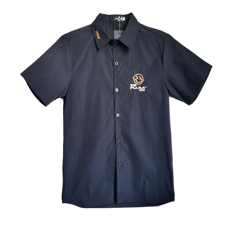 714-C661P40/店主风2025夏季男士短袖衬衫简约白衬衣班服工作服,男装T恤,星座714(原C313)
