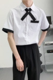 714A-C668P40控59/2025夏季餐厅美发厅奶茶店酒吧工作服衬衫制服，男装衬衫，星座714A（原电商C314）