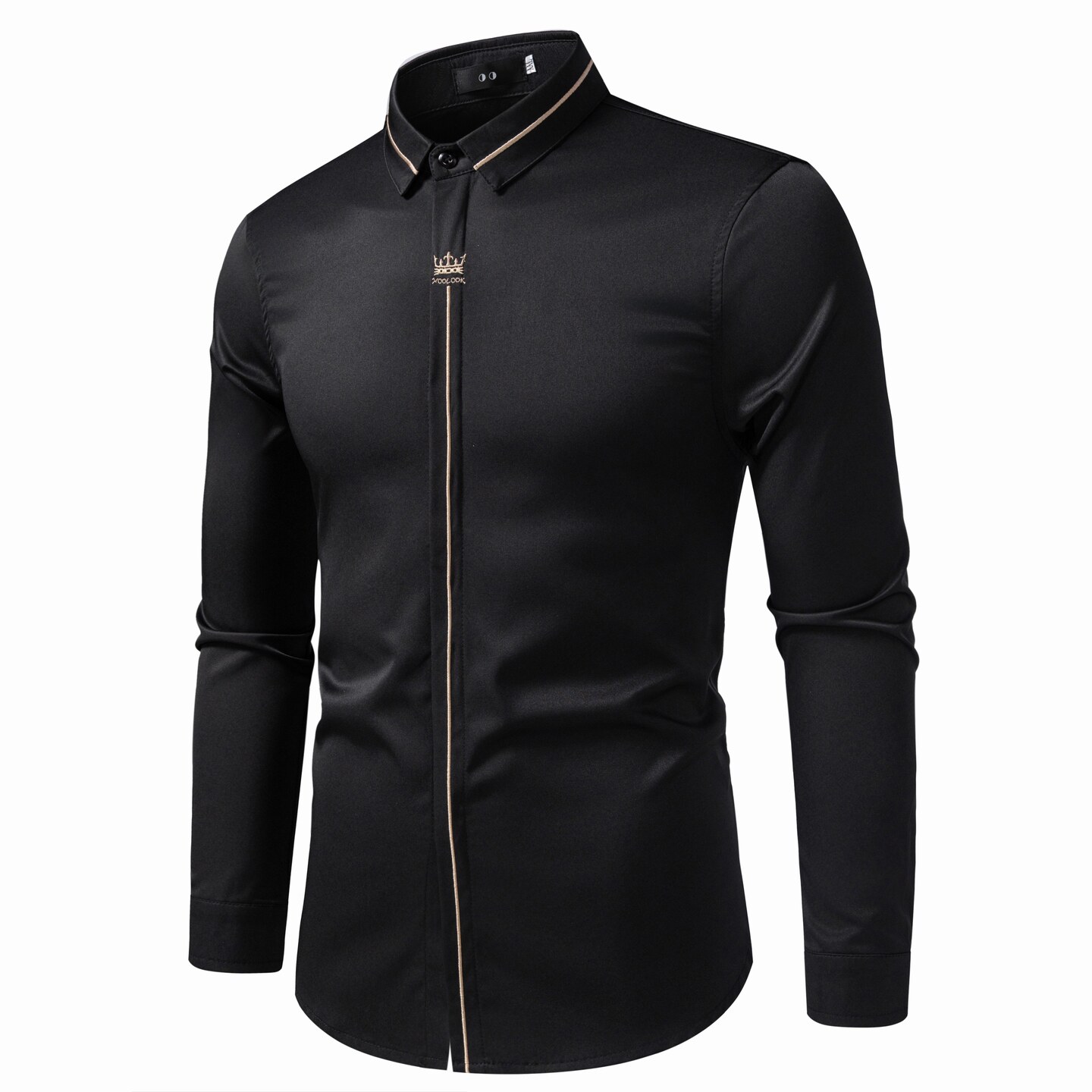 714A-D616P45控69/2026春季男士修身商务休闲衬衫工作服ktv制服，男装衬衫，星座714A（原电商C314）