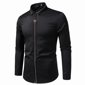 714A-D616P45控69/2026春季男士修身商务休闲衬衫工作服ktv制服，男装衬衫，星座714A（原电商C314）