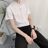 714A-C560P40控59/2025夏季男女同款工作服短袖衬衫潮流修身制服，男装T恤，星座714A（原电商C314）