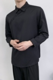 714A-F3063P50控69/2025秋季日系宽松理发店工作服潮流斜门襟衬衫，男装衬衫，星座714A（原电商C314）