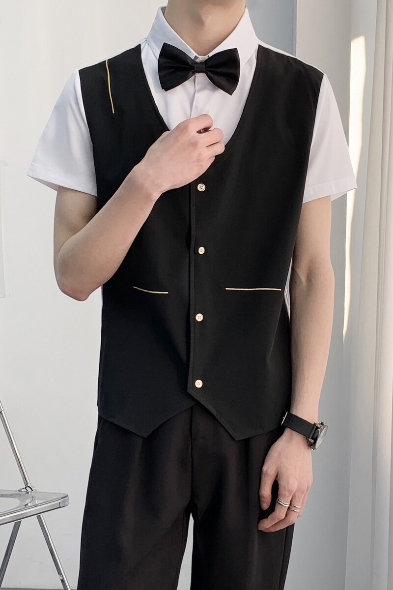 714A-H6009P55控79/2025夏季工作服衬衫潮流简约衬衣ktv台球城,男装衬衫,星座714A（原电商C314）