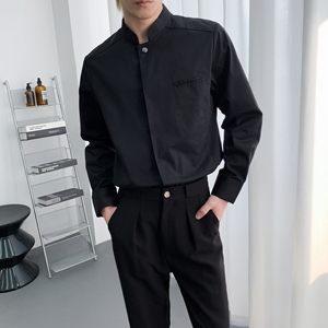 714A-H3073P55控79/2025春季新款男女工作服衬衫潮流制服餐厅图片