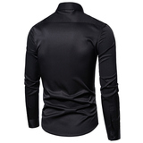 714A-D516P45控69/2026春季男士修身空少衬衫ktv少爷衬衣制服尖领，男装衬衫，星座714A（原电商C314）