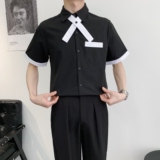 714A-C668P40控59/2025夏季短袖工作服衬衫餐厅美容美发制服衬衣，男装衬衫，星座714A（原电商C314）