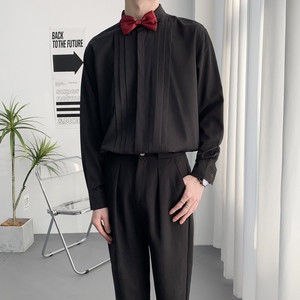 714A-D3051P45控69/2025春季新款酒吧发型师工作服伴郎礼服衬衣，男装衬衫，星座714A（原电商C314）