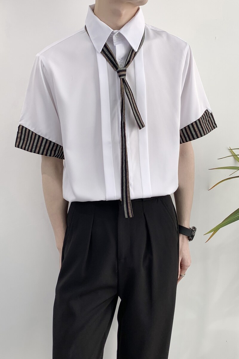714A-D641P45控69/2025夏季男士长袖衬衫工作服衬衣餐厅制服衬衣,男装衬衫,星座714A（原电商C314）