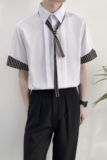714A-D641P45控69/2025夏季男士长袖衬衫工作服衬衣餐厅制服衬衣，男装衬衫，星座714A（原电商C314）