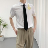 714A-C681P40控59/2025夏季新短袖半袖空少工作服衬衫ktv酒吧礼服，男装T恤，星座714A（原电商C314）