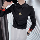 714A-D609P45控65/社会小伙风2025春男士长袖衬衫空少学院风衬衣，男装衬衫，星座714A（原电商C314）