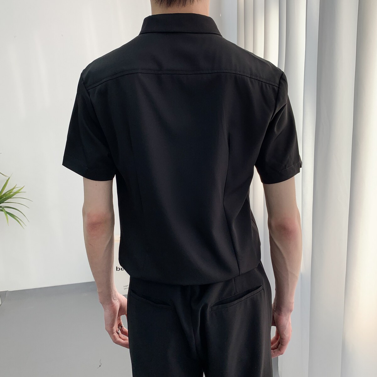 714A-C631P40控59/2025夏季新款短袖半袖工作服衬衫ktv酒吧礼服,男装T恤,星座714A（原电商C314）