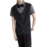 714A-H3057P55控79/2025新款夏季工作服衬衫假两件马甲制服，男装衬衫，星座714A（原电商C314）