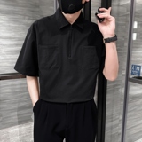714A-G8033P85控135/店主风2025夏日系多口袋工装短袖衬衫三色入，男装T恤，星座714A（原电商C314）